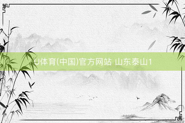 U体育(中国)官方网站 山东泰山1