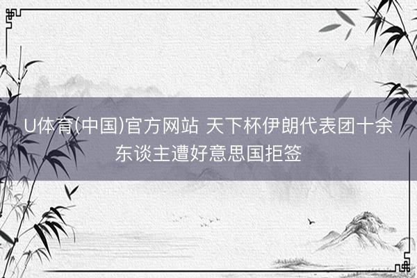 U体育(中国)官方网站 天下杯伊朗代表团十余东谈主遭好意思国拒签