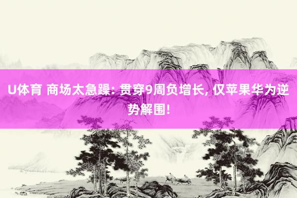U体育 商场太急躁: 贯穿9周负增长， 仅苹果华为逆势解围!